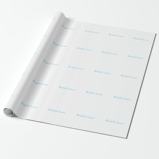 Elegant Plain Simple Minimalist Wrapping Paper (Unrolled)