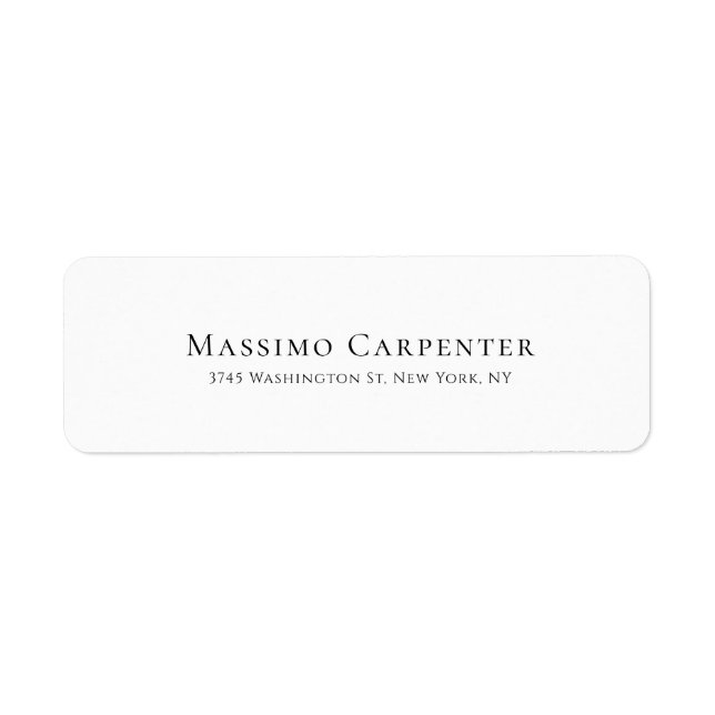 Elegant Plain Simple Modern Minimalist (Front)