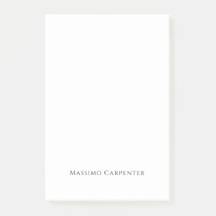 Elegant Plain Simple Modern Minimalist Post-it Notes