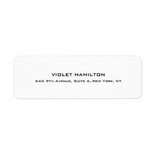 Elegant Plain Simple White Professional Modern