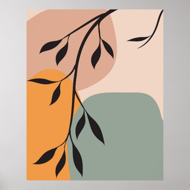 Elegant plant art design  poster (Front)