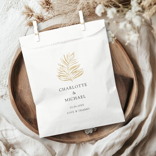 Elegant Plant Trending Weddings Favour Bags (Elegant Plant Trending Weddings Favor Bag with your name and dates.)
