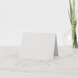 Elegant Platinum White Thank You Card – Customise