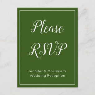 Elegant "Please RSVP" Postcard