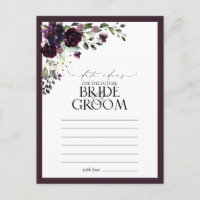 Elegant Plum Purple Watercolor Date Ideas