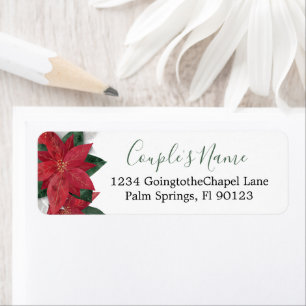 Elegant Poinsettia Christmas Green