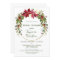Elegant Poinsettia Floral Christmas Bridal Shower