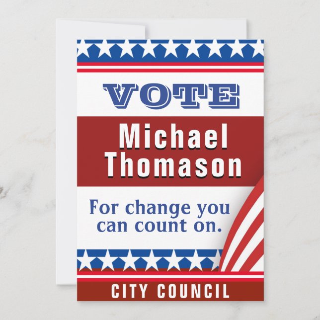 Elegant Political Dinner Invitation (Front)