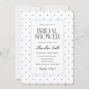 Elegant Polka Dot Bridal Shower Invitation