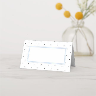Elegant Polka Dot Bridal Shower Place Card