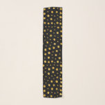 Elegant polka dots - Black Gold Scarf<br><div class="desc">Design by LEMAT WORKS
https://zazzle.com/lematworks*/collections
https://lematworks.myportfolio.com</div>