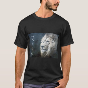 Elegant Pop Art Lion Head Black Colour Template T-Shirt