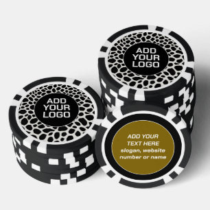 Elegant Popular Luxury White Leopard Collection Poker Chips