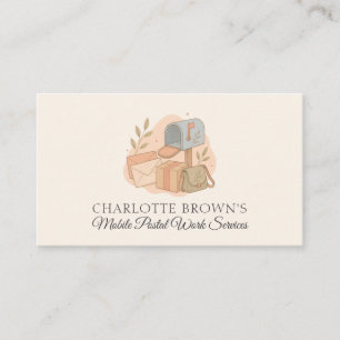 Elegant Postal Service Mail Courier Business Card