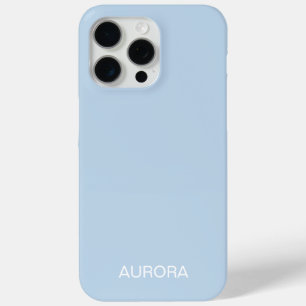 Elegant Powder Blue Personalised Name -  iPhone 15 Pro Max Case