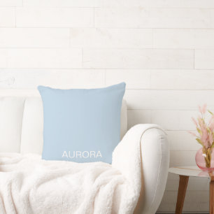 Elegant Powder Blue Personalised Name -  Cushion