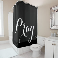 elegant PRAY script lettering |