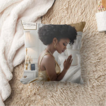 Elegant Praying Mother 16" x 16 " Throw Pillow
