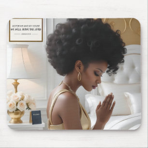 Elegant Praying Mother Mouse Pad