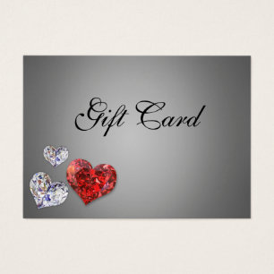 Elegant Precious Diamond Hearts Gift Certificate