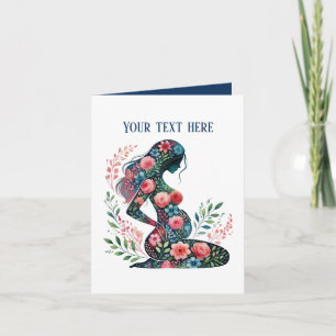 Elegant pregnant Mum add text any purpose  Card