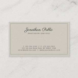 Elegant Premium Silk Finish Luxury Professional Business Card