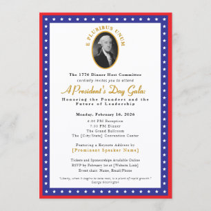 Elegant President's Day Gala Fundraiser Invitation