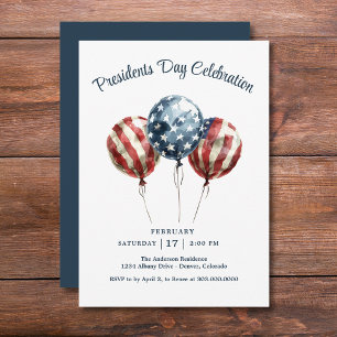 Elegant Presidents Day Party Invitation