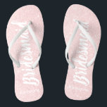 Elegant pretty chick rose gold glitter bridesmaid jandals<br><div class="desc">Faux rose gold glitter bridesmaid design.</div>