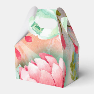 Elegant Pretty Flower Thank You Party Favour Box