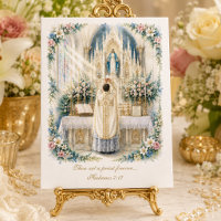 Elegant Priesthood Anniversary Marian Altar