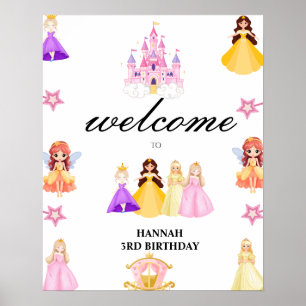 Elegant Princess Birthday Celebration Poster