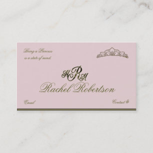 Elegant Princess Calling Card