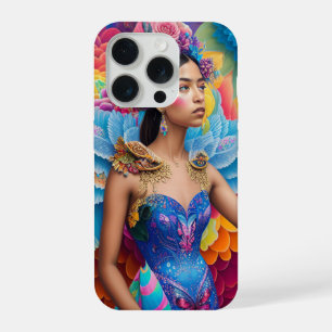 Elegant princess with wings  iPhone 15 pro case