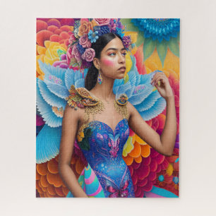 Elegant princess with wings jigsaw puzzle