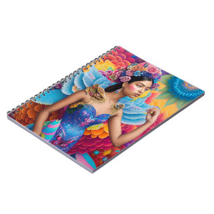 Elegant princess with wings notebook