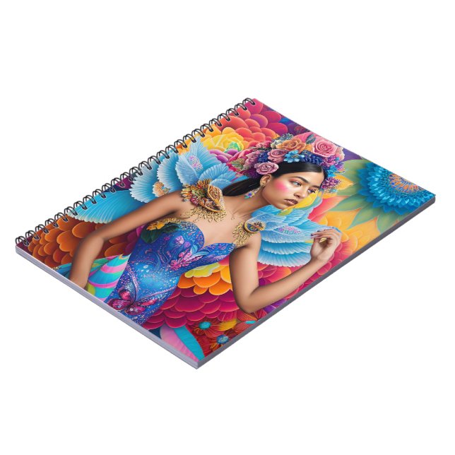 Elegant princess with wings  notebook (Left Side)