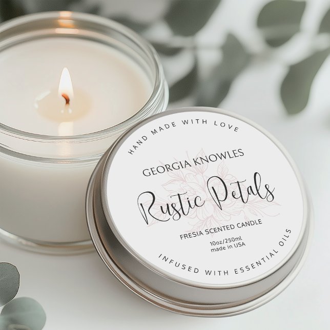 Elegant Product Label Sticker White (Creator Uploaded)