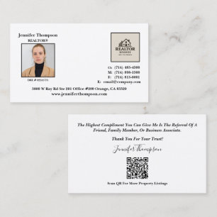 Elegant Professional Business Card For Realtors