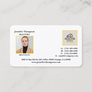 Elegant Professional Business Card For Realtors