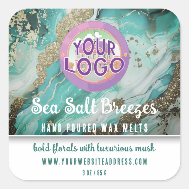 Elegant Professional Business Logo Product Labels (Front)