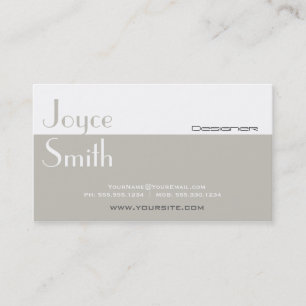 Elegant Professional Designer Interior Decorator 2 Business Card
