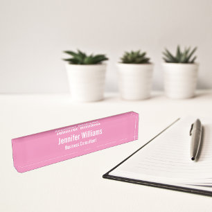 Elegant Professional Executive Business Office DIY Nameplate