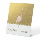 Elegant Professional,Faux Gold, Pink Flamingo