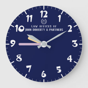 Elegant Professional for Lawyers Law Firm Office Large Clock