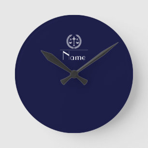 Elegant Professional for Lawyers Law Firm Office Round Clock
