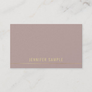 Elegant Professional Gold Text Modern Template Business Card