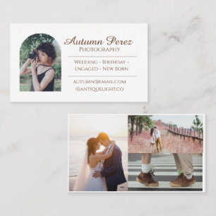 Elegant Professional Graceful Photography Modern Business Card