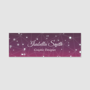 Elegant Professional Graphic Designer Name Tag