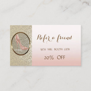 Elegant Professional,High Heel Referral Card